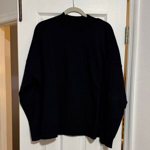 Classic Black Mock Neck Sweater